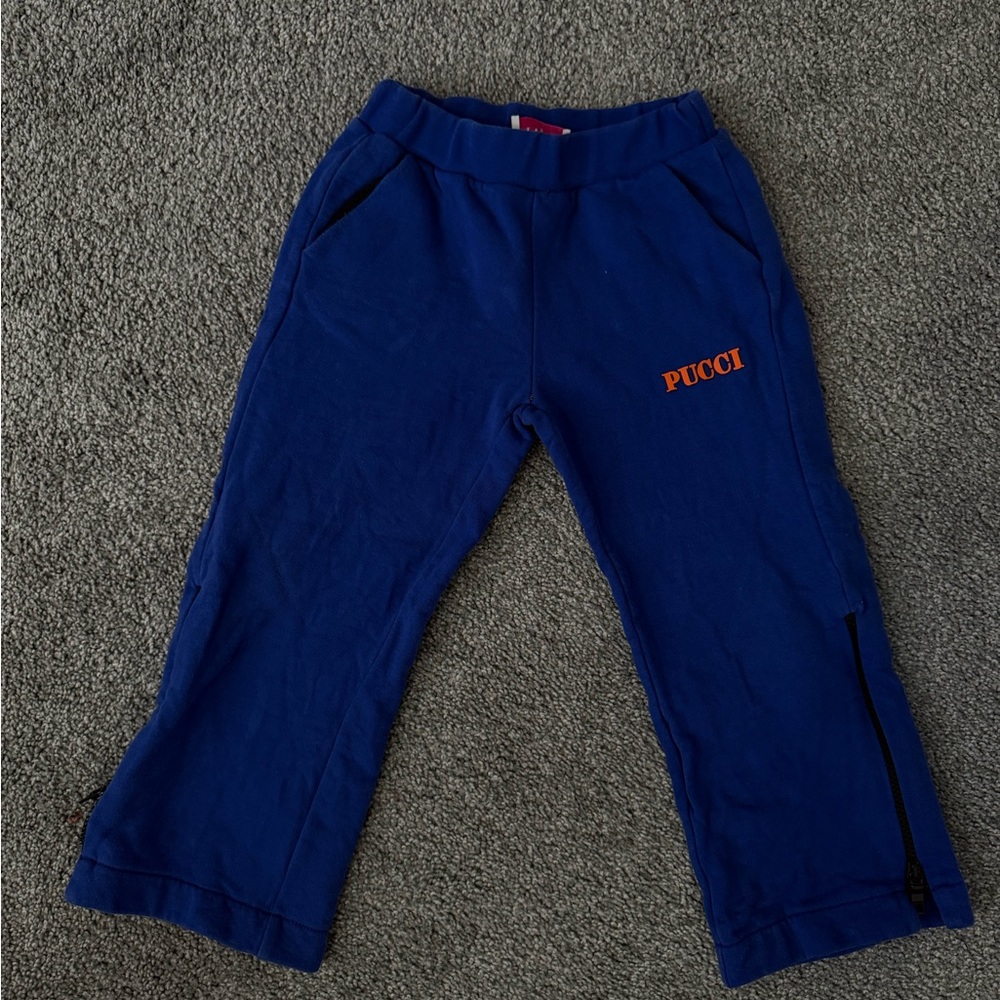 Emilio Pucci Kids Blue and Orange Joggers